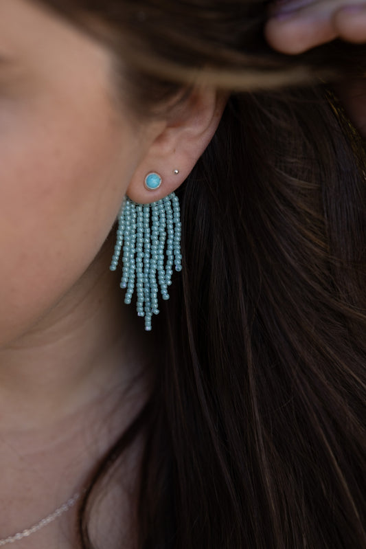 Beaded Waterfall Earrings