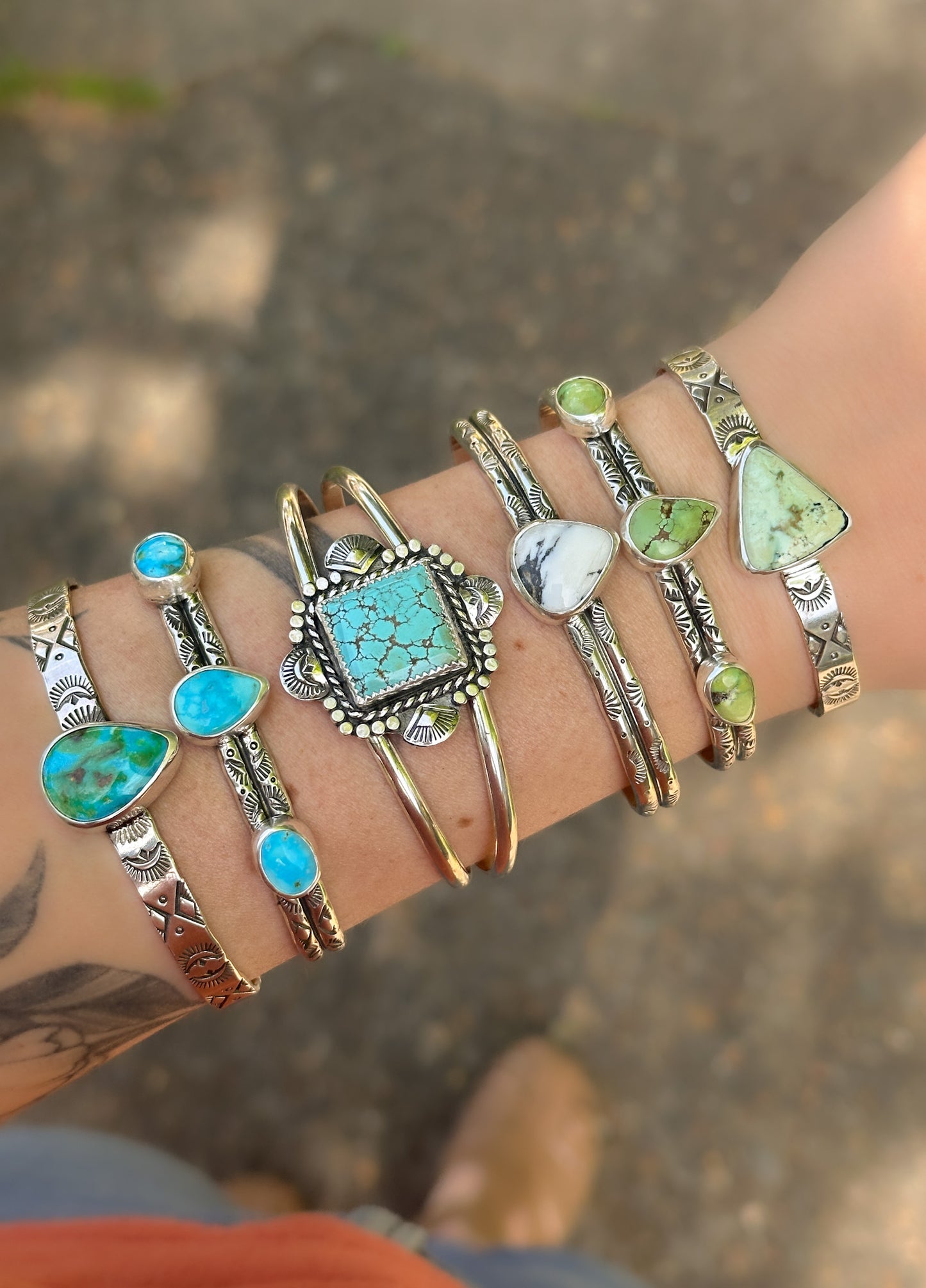 Blue Bird Turquoise Cuff