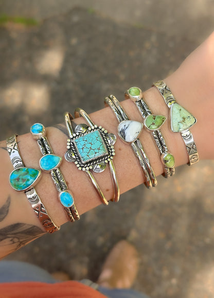 Blue Bird Turquoise Cuff