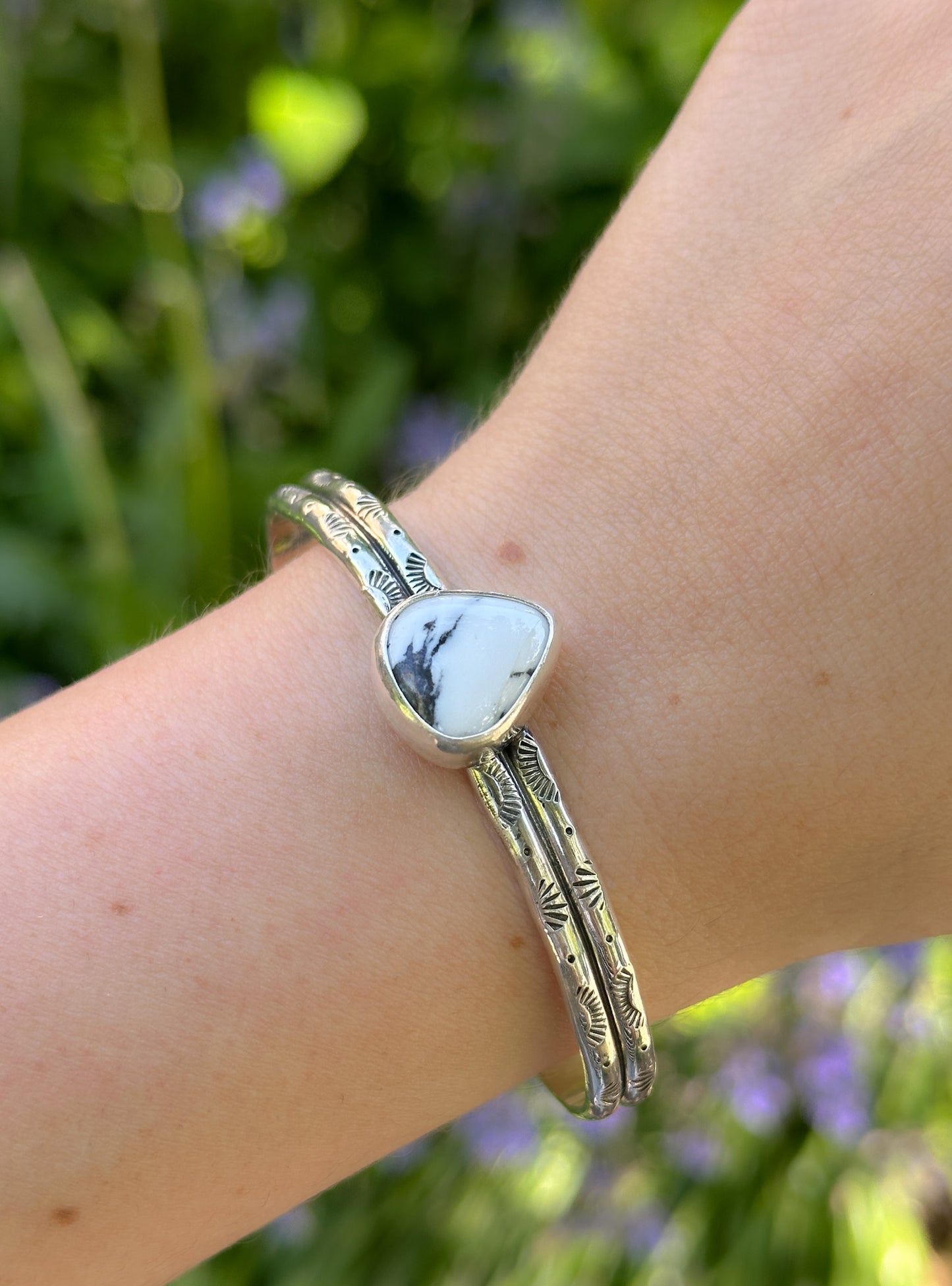 White Buffalo Turquoise Cuff