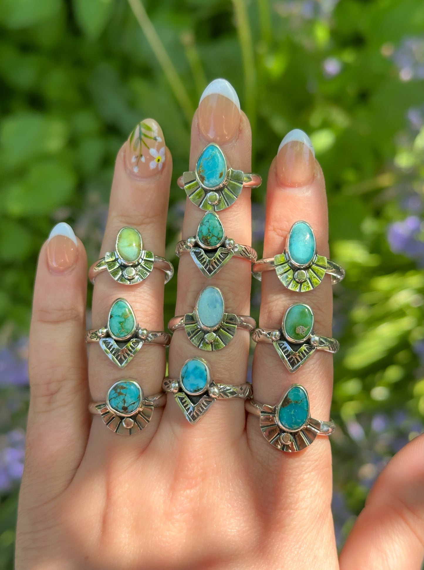 Deco Fan Ring - Size 7