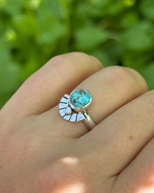 Deco Fan Ring - Size 6