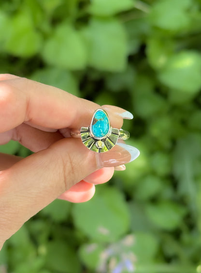 Deco Fan Ring - Size 9.5