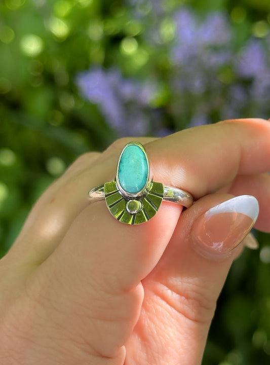 Deco Fan Ring - Size 10