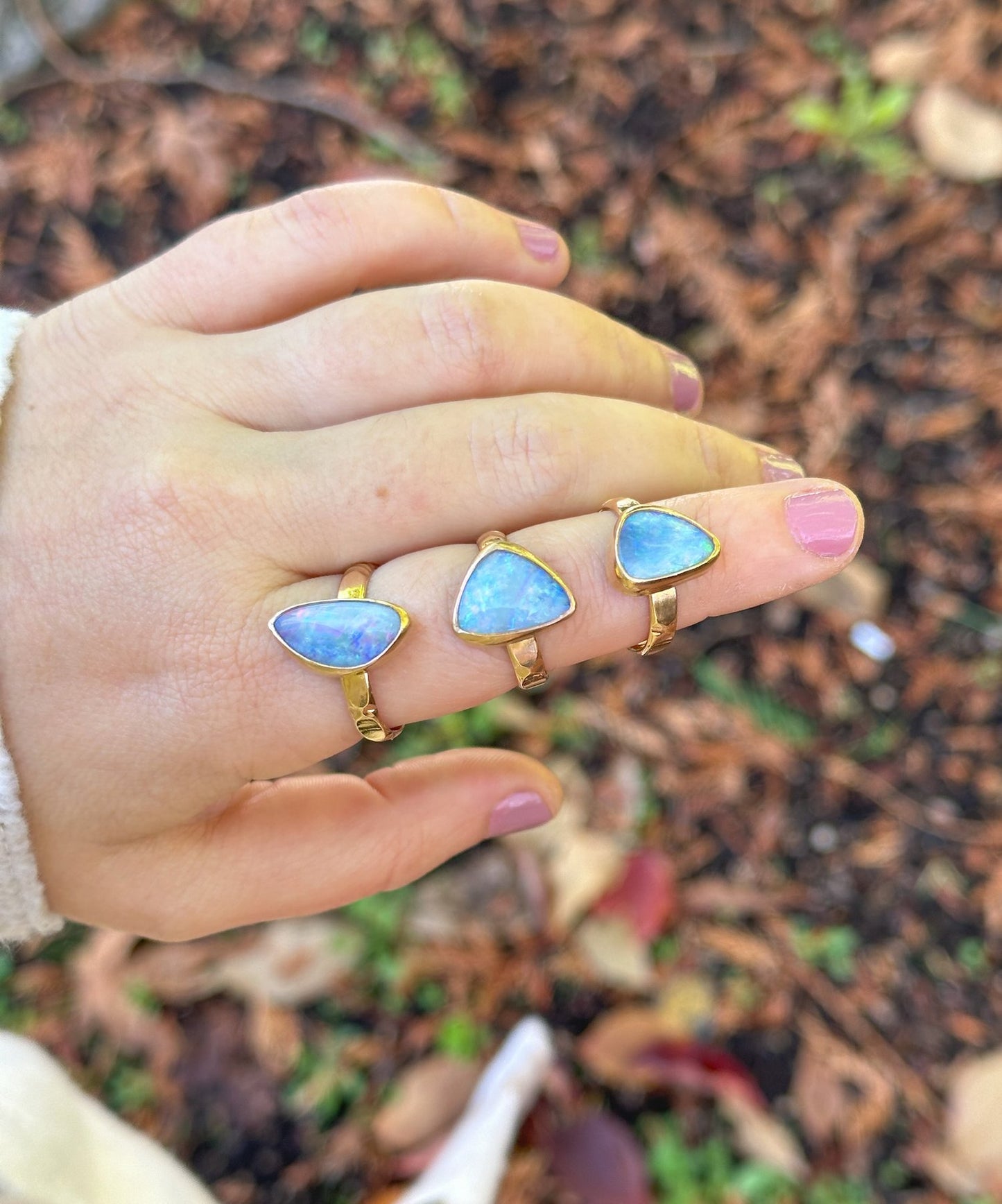 Golden Opal Ring - Size 9.5