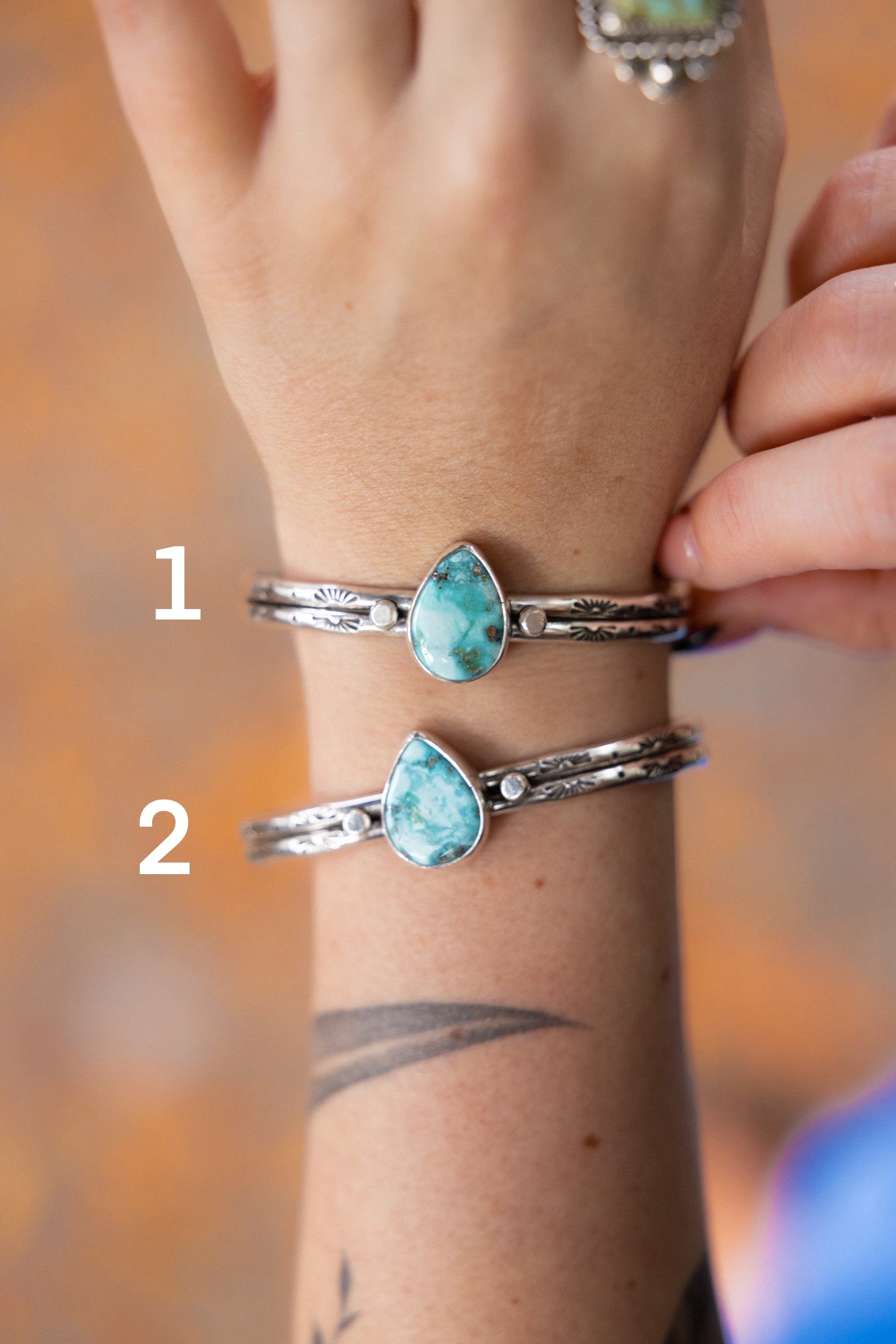 White Water Turquoise Cuff