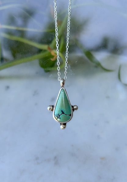 Turquoise Compass Necklace #2