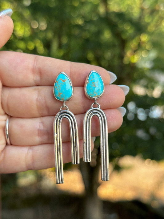 Turquoise Arch Studs