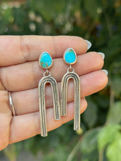 Turquoise Arch Studs