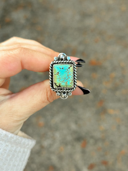 Turquoise Statement Ring - Size 8