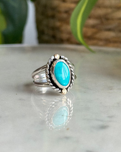 Turquoise Nova Ring - Size 7