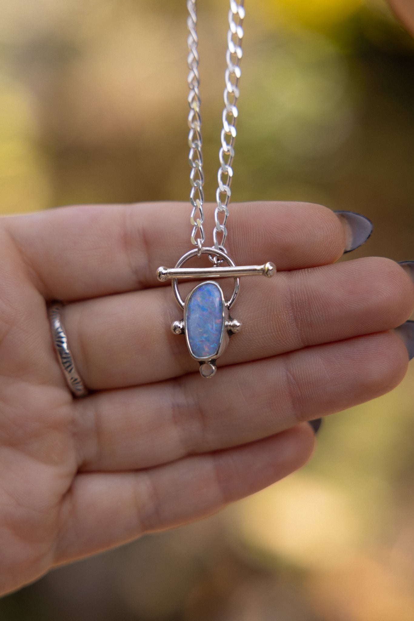 Opal Compass Necklace #3