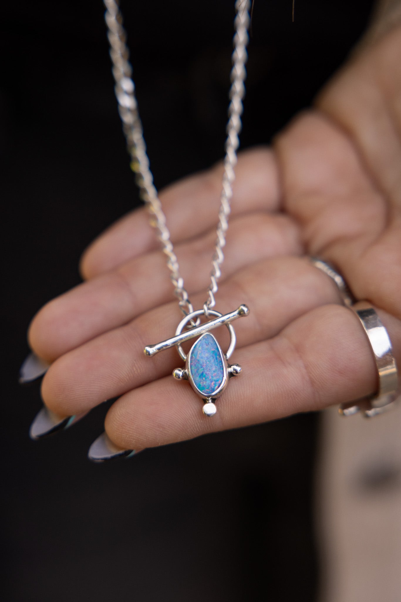 Opal Compass Necklace #4