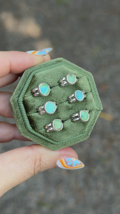 Lil Stone Ear Cuffs - (Green) Sonoran Turquoise